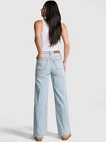 Denim by PINK High-Rise Straight Jeans