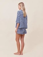 Seersucker Gingham PJ Set