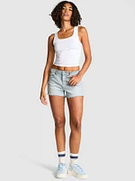 Denim by PINK Mid-Rise Jean Shorts