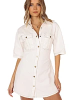 Hailey Denim Mini Dress