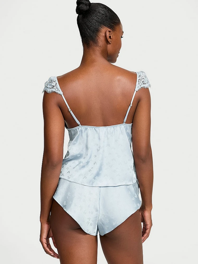 Tease Butterfly Satin Fly-Away Cami Set