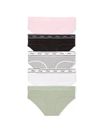 5-Pack Logo Cotton Hiphugger Panties