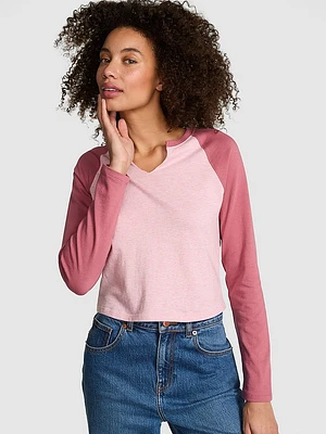 Retro Long-Sleeve Cotton Tee