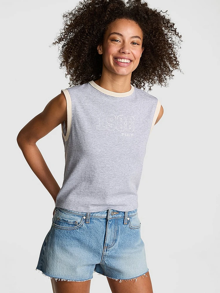 Retro Cotton Muscle Tank Top