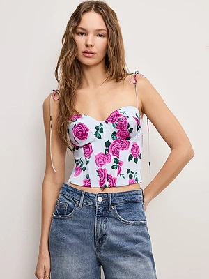 Satin Bustier Top