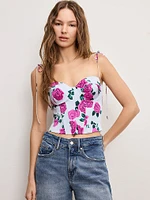 Satin Bustier Top