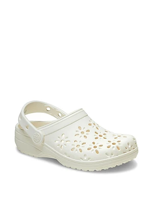 Classic Floral Cut-Out Clog