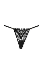 Geo Daisy Lace Adjustable V-String Panty