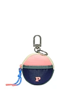 Denim Zip Pouch Keychain Charm
