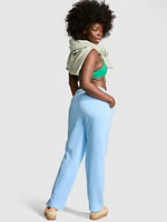 Ivy Fleece Straight-Leg Sweatpants