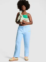 Ivy Fleece Straight-Leg Sweatpants