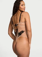 Sheer Rose Dot Unlined Balconette Teddy