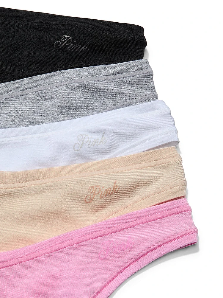 5-Pack Cotton Thong Panties