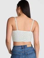 Cotton Heart Pointelle Corset Top