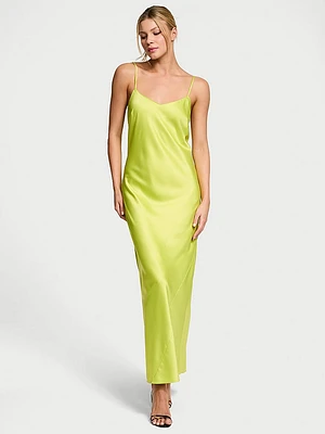 Satin Long Slip Dress