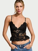 Dare to Dream Lace Flounce Bra Top