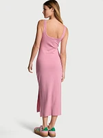 All-Day Soft Ribbed Bodycon Midi Dress