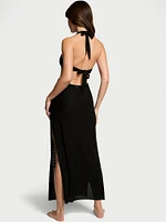 Beachwear Mesh Cut-Out Maxi Dress