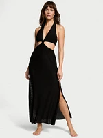 Beachwear Mesh Cut-Out Maxi Dress