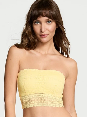 Daisy Lace Lightly Lined Bandeau Bra Top