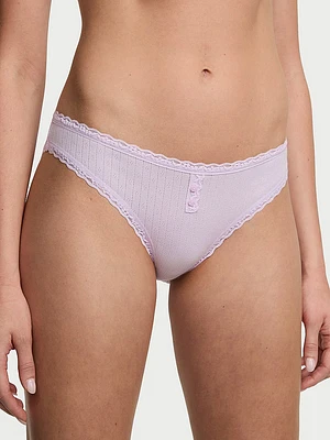 Lace-Waist Bikini Panty