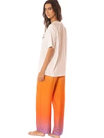 Shana Short-Sleeve Top & Pants Set