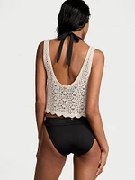 Beachwear Crochet Cropped Tank Top