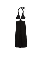 Beachwear Mesh Cut-Out Maxi Dress