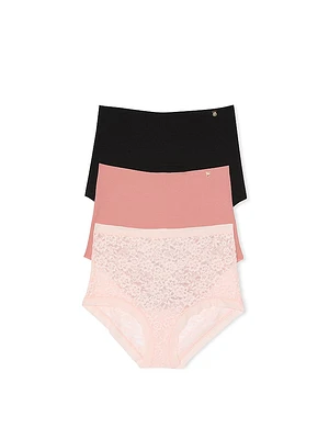 3-Pack No-Show High-Waist Brief Panties