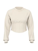 VSX Featherweight Knit Corset Crewneck