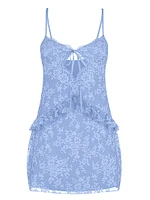 Dare to Dream Lace Flounce Mini Slip