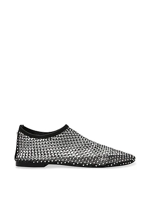 Mino-R Mesh Rhinestone Flats