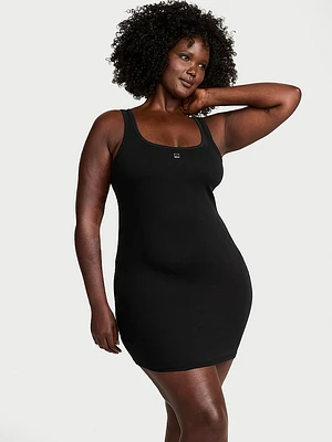 100% Cotton Rib Tank Slip Dress