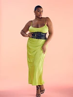 Satin Long Slip Dress