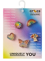 5-Pack Jibbitz Rainbow Elevated Festival Charms