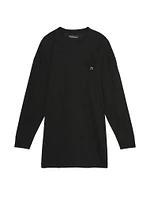 100% Cotton Long-Sleeve Pocket Sleep Tee