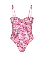 Boho Beach Push-Up Cheeky One-Piece Swimsuit