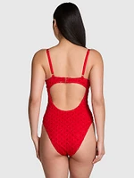 Nova Eyelet One-Piece Swimsuit