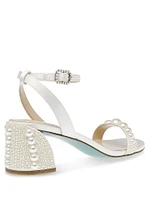 Tina Pearl Block Heel Sandal