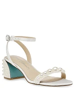 Tina Pearl Block Heel Sandal
