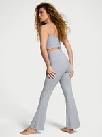 Cotton Split-Hem Flare Legging