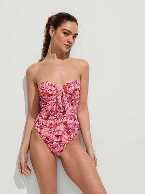 Boho Beach Push-Up Cheeky One-Piece Swimsuit