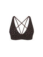 Relay Strappy Plunge Sports Bra
