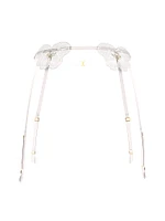 Peony Embroidery Bridal Garter Belt