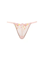 Bloom Embroidery V-String Panty