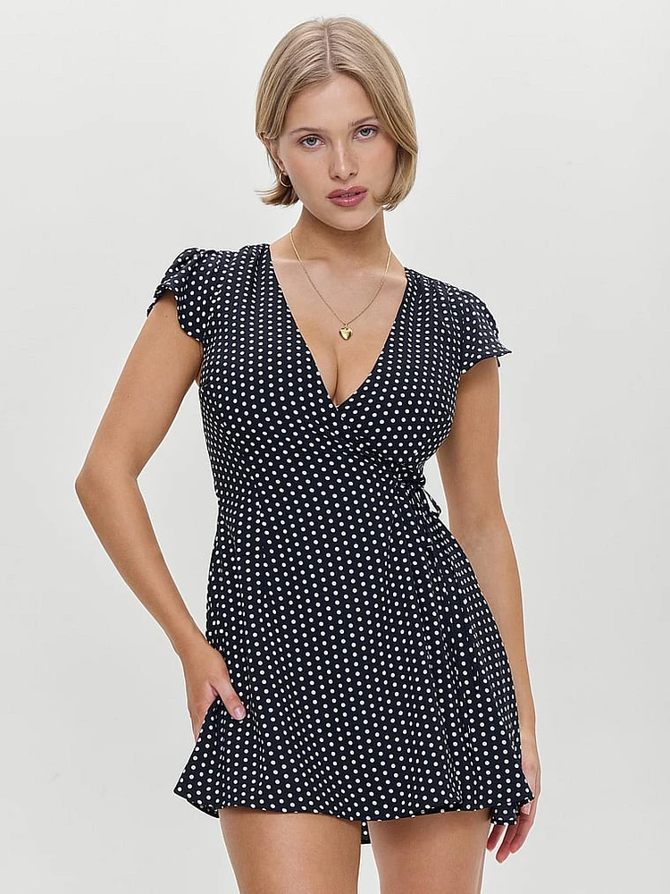 Lucy Wrap Mini Dress
