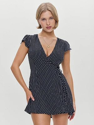 Lucy Wrap Mini Dress