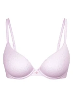 Lightly Lined Full-Coverage Lace-Trim Bra