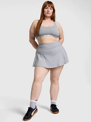 All-Day Cotton Foldover Skort