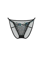 Siren Shimmer Embroidery String Bikini Panty